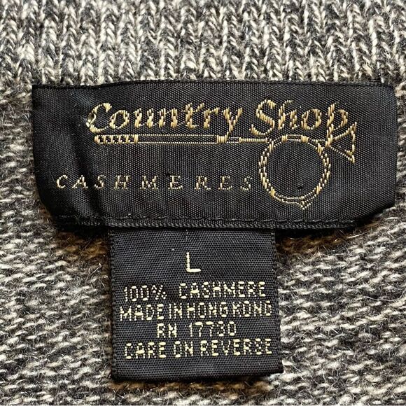 Country Shop 100% Cashmere V Neck Sweater Size Large - Picture 3 of 9